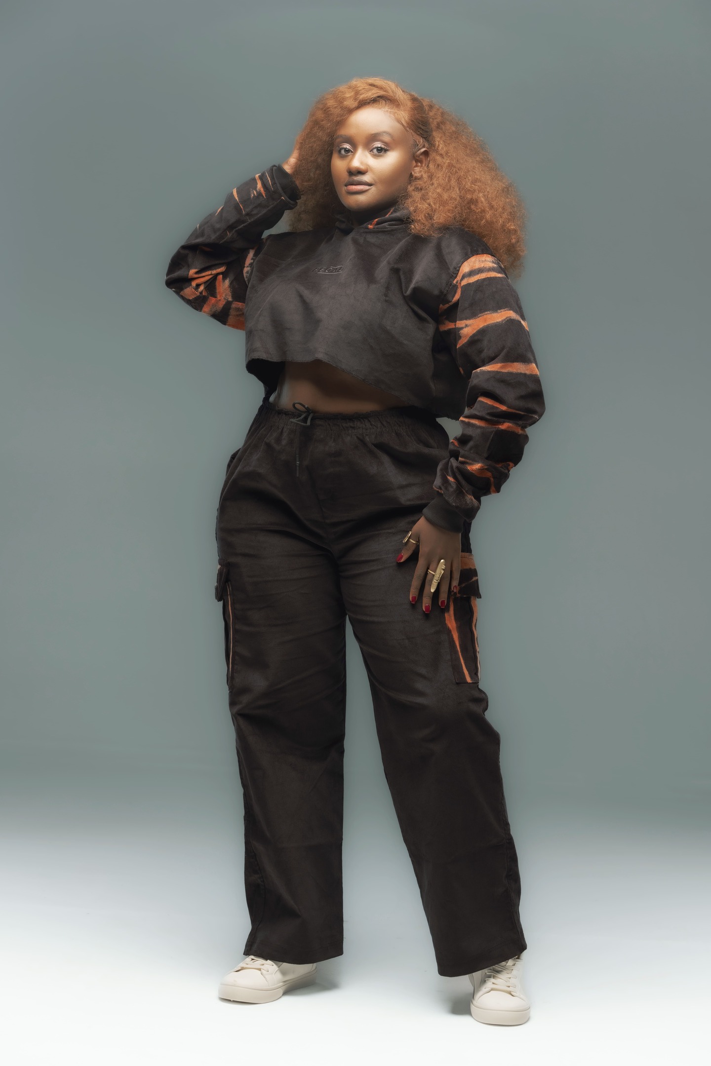 Noir Crop Hoodie
